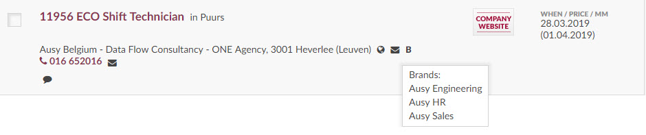 brands Associated brands and former company names Function