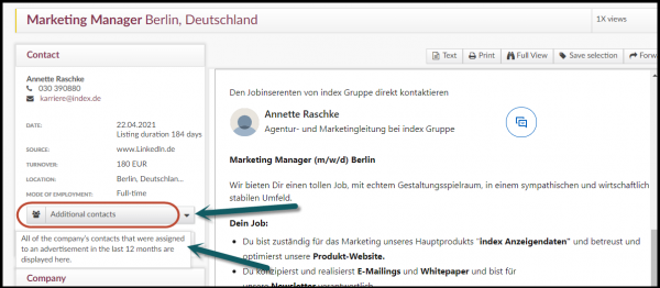 Additional-contacts-Pop-Up Search job postings Section Function Additional contacts
